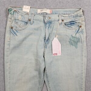Vintage Levis 515 Jeans Womens 12‎ Blue Boot Cut Loved Crafted Patchwork Reissue